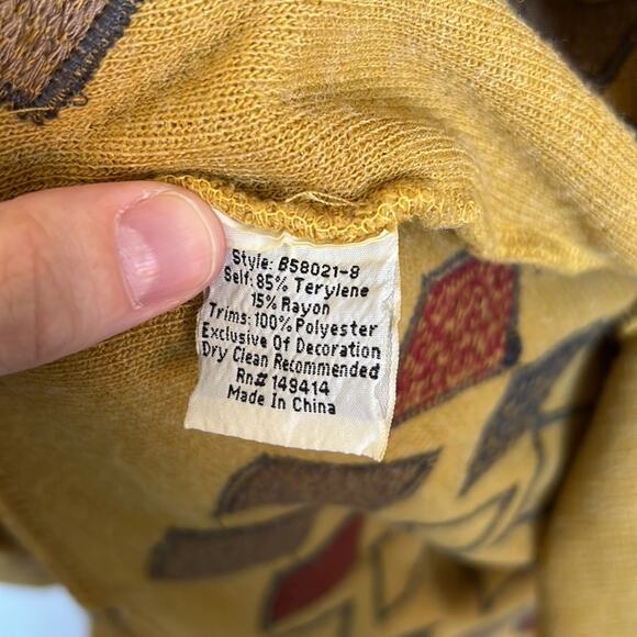 Johnny Was Lisry Short Hoodie in Golden Palm - Picture 6 of 8